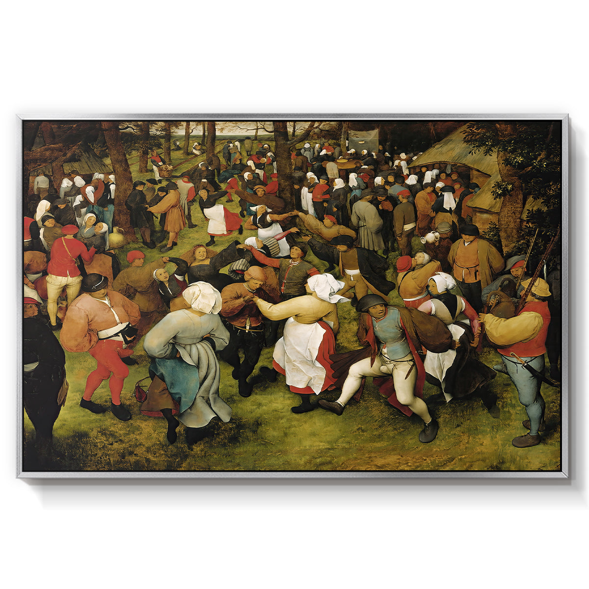 The Wedding Dance, c. 1566 - Floater Framed Canvas Print