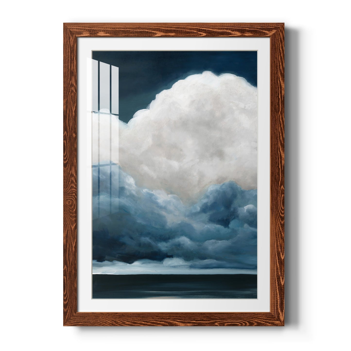 Nature's Drama II - Barnwood Framed Art Print