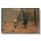 The Woodman and his Children, 1886 - Floater Framed Canvas Print