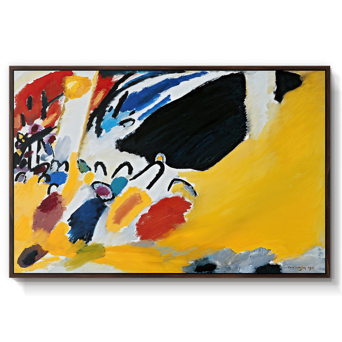 Impression III (Concert), 1911 - Floater Framed Canvas Print