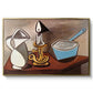 Jug, Candle, and Enamel Pan, 1950 - Floater Framed Canvas Print