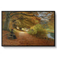 A Wooded Path in Autumn, 1902 - Floater Framed Canvas Print
