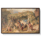 Figures and Animals in a Vineyard, c. 1829 - Floater Framed Canvas Print
