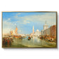 Venice: The Dogana and San Giorgio Maggiore, 1834 - Floater Framed Canvas Print