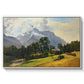 Mountains in Berchtesgaden - Floater Framed Canvas Print