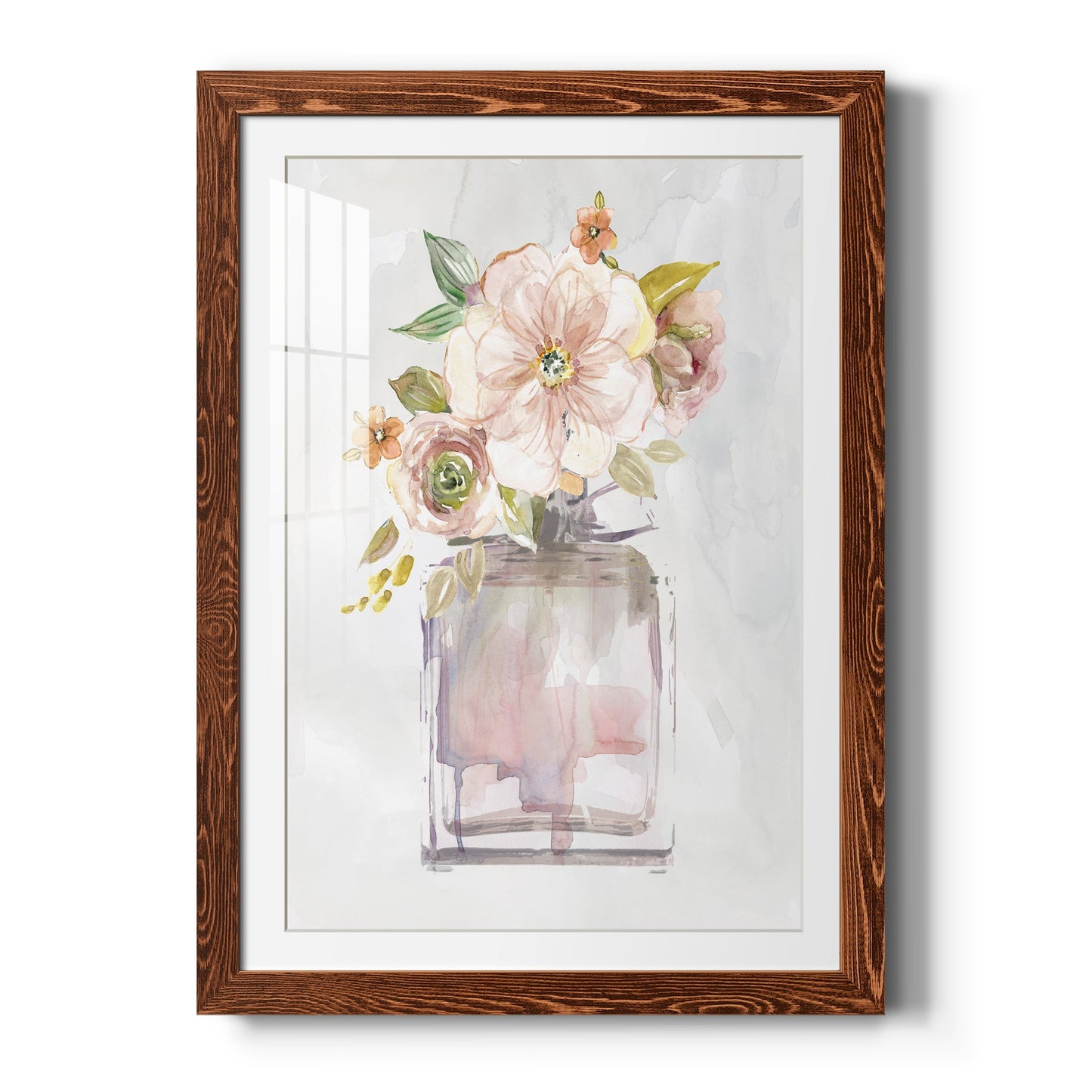 Mini Bouquet I - Barnwood Framed Art Print