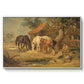 The Midday Meal, 1835 - Floater Framed Canvas Print