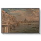 Somerset House Terrace from Waterloo Bridge, c. 1819 - Floater Framed Canvas Print