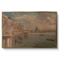 Somerset House Terrace from Waterloo Bridge, c. 1819 - Floater Framed Canvas Print