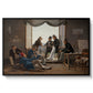 A Group of Danish Artists in Rome, 1837 - Floater Framed Canvas Print