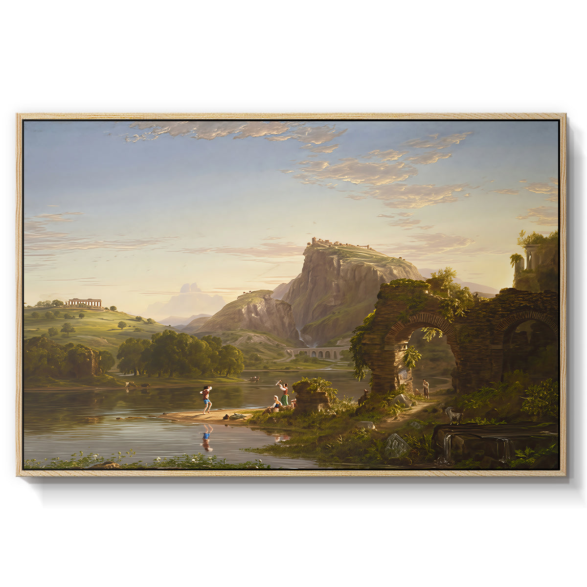 L'Allegro, 1845 - Floater Framed Canvas Print
