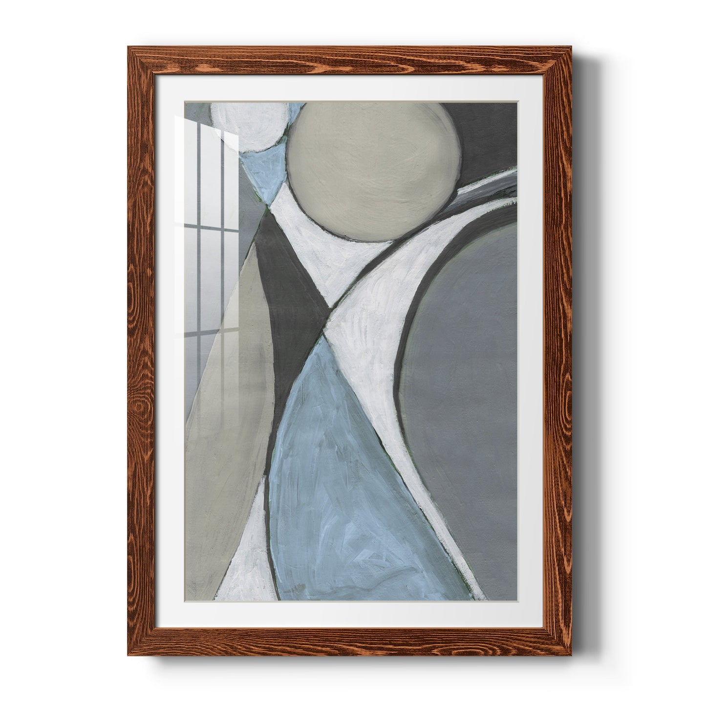 A Soft Jeweled Geometric II - Barnwood Framed Art Print