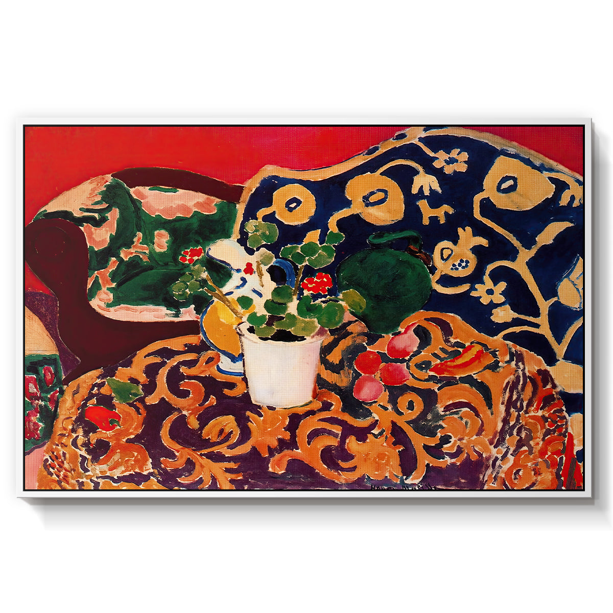 Spanish Still Life, c. 1910 - Floater Framed Canvas Print