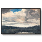 The Lone Boat, North Woods Club, Adirondacks, 1892 - Floater Framed Canvas Print