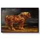 The Shire Horse Elephant in an Extensive Landscape, c. 1850s - Floater Framed Canvas Print