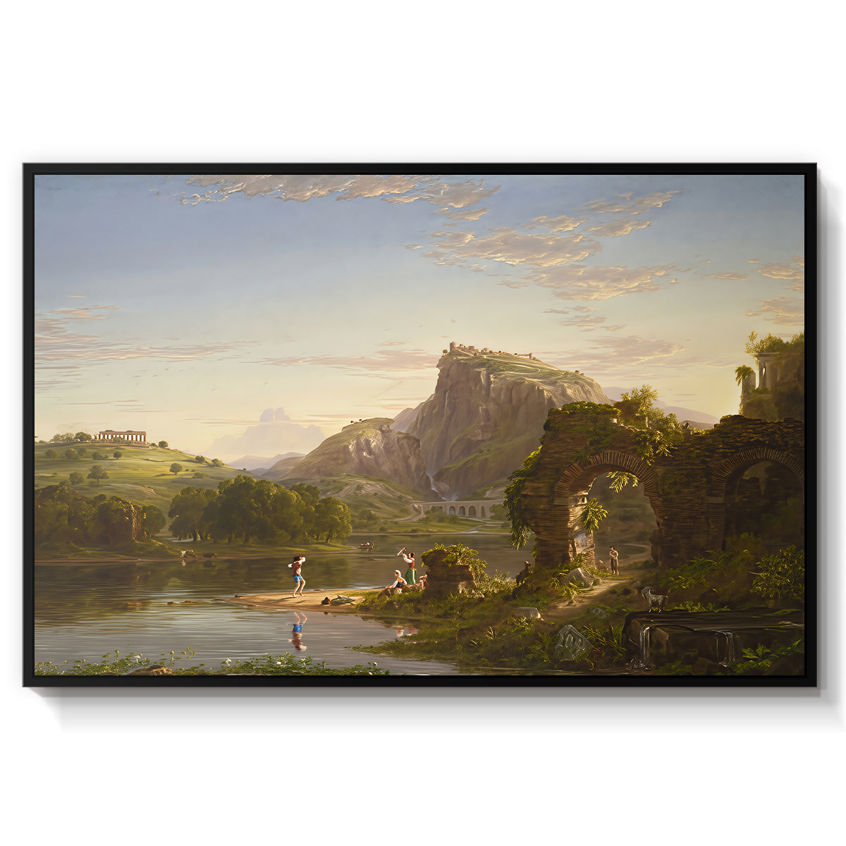 L'Allegro, 1845 - Floater Framed Canvas Print