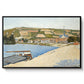 The Riverbank, Les Andelys, 1886 - Floater Framed Canvas Print