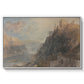 Rheinfels Looking to Katz and Gourhausen, 1817 - Floater Framed Canvas Print