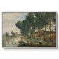 Landscape at Arleux-du-Nord, c. 1871-1874 - Floater Framed Canvas Print