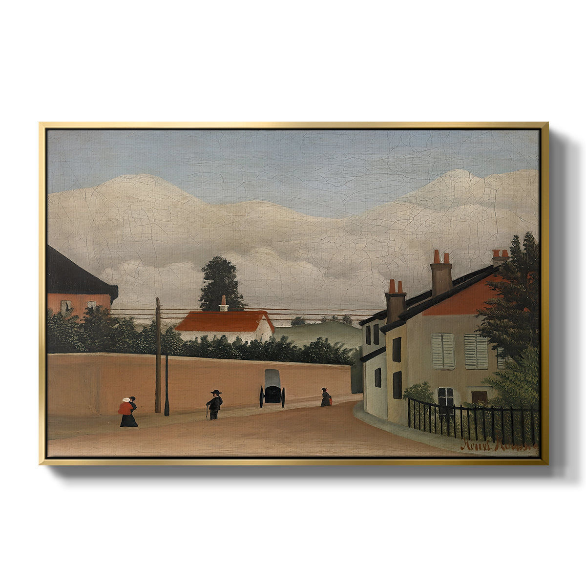 Outskirts of Paris, c. 1906-1910 - Floater Framed Canvas Print