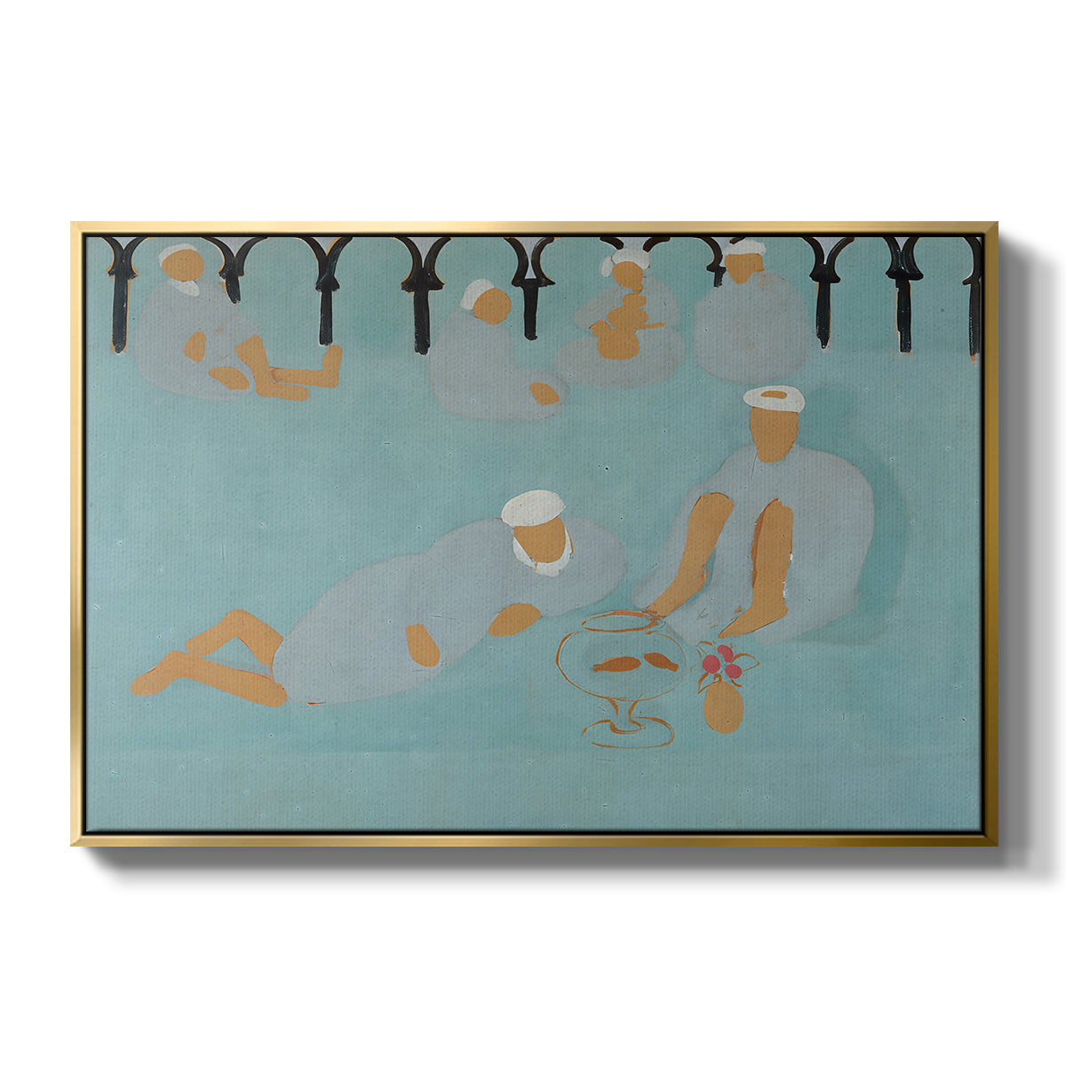 Arab Coffeehouse (Le café Maure), 1913 - Floater Framed Canvas Print