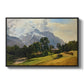 Mountains in Berchtesgaden - Floater Framed Canvas Print