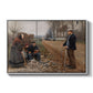 People by a Road, 1893 - Floater Framed Canvas Print