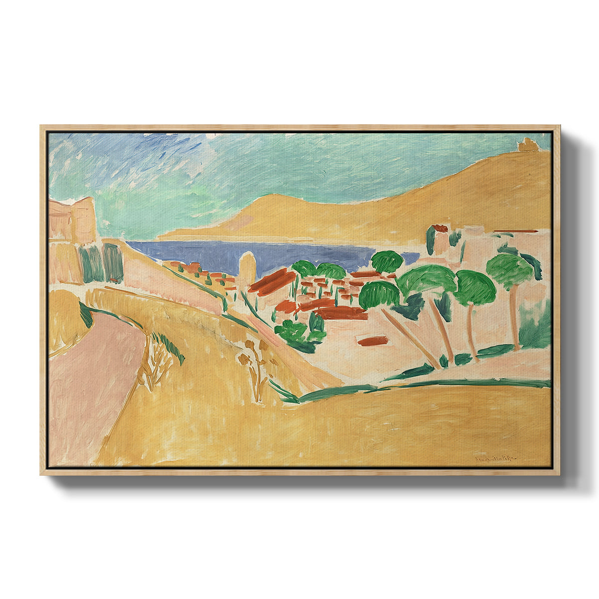 Collioure in August, c. 1911 - Floater Framed Canvas Print