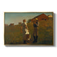A Temperance Meeting, 1874 - Floater Framed Canvas Print