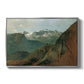 The Dachstein from the Plassen near Hallstatt, 1827 - Floater Framed Canvas Print