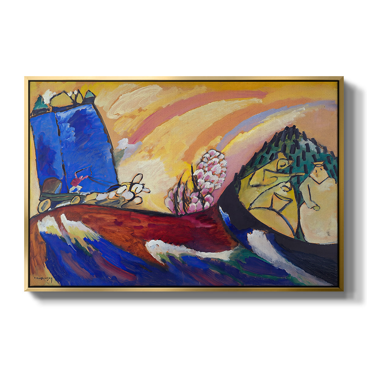 Painting with Troika, 1911 - Floater Framed Canvas Print