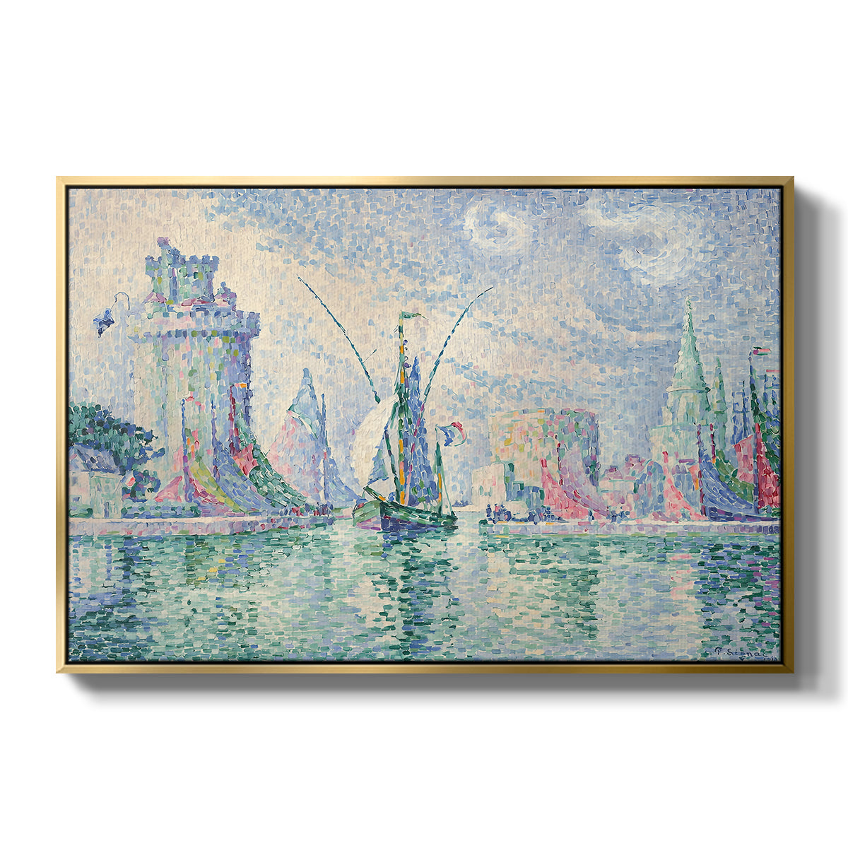 The Green Towers (Les tours vertes, la Rochelle), 1913 - Floater Framed Canvas Print