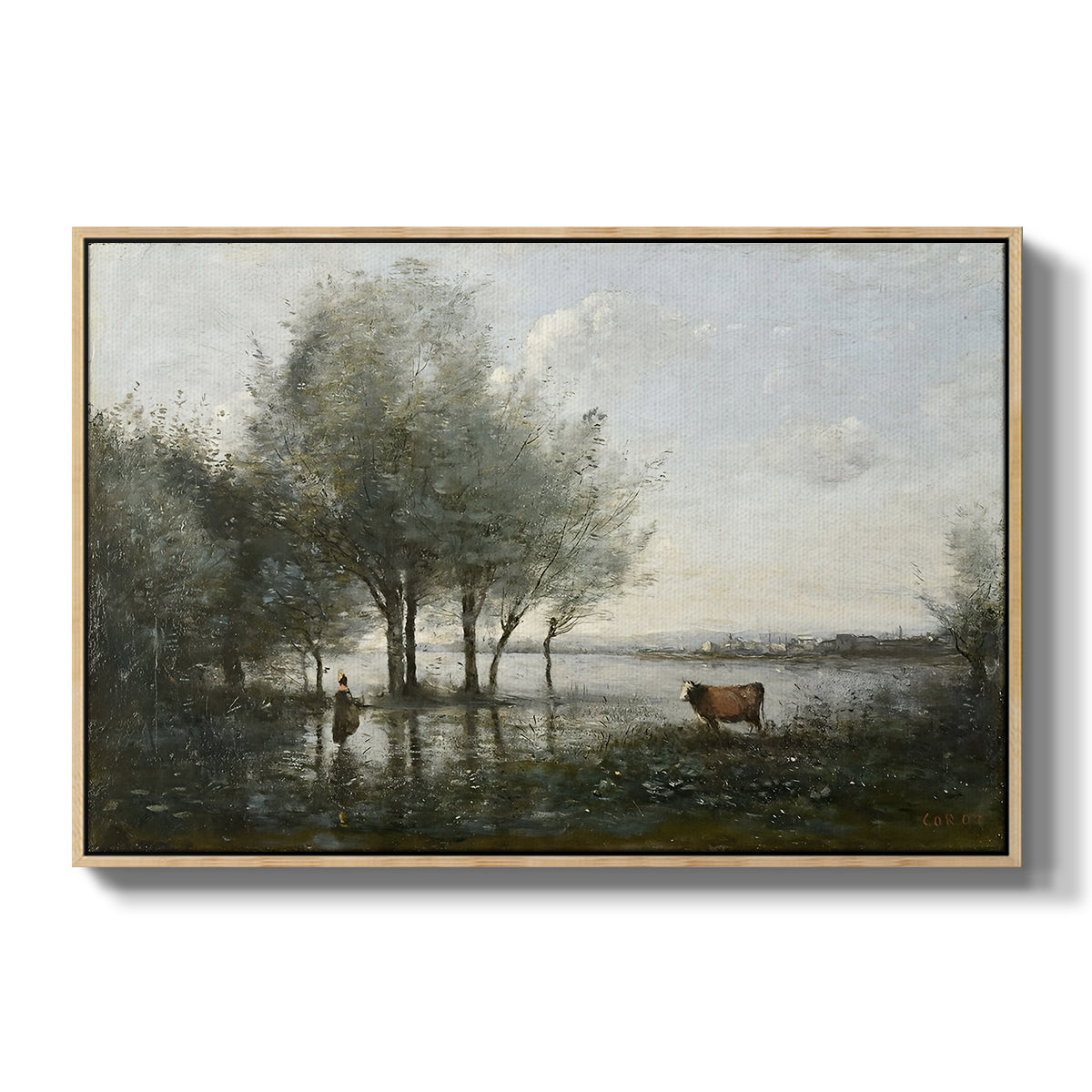 The Marsh (Le Marais), c. 1865-1870 - Floater Framed Canvas Print
