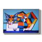 Cassie Thinking about Cubism - Floater Framed Canvas Print