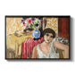 Woman Seated in an Armchair, c. 1920 - Floater Framed Canvas Print