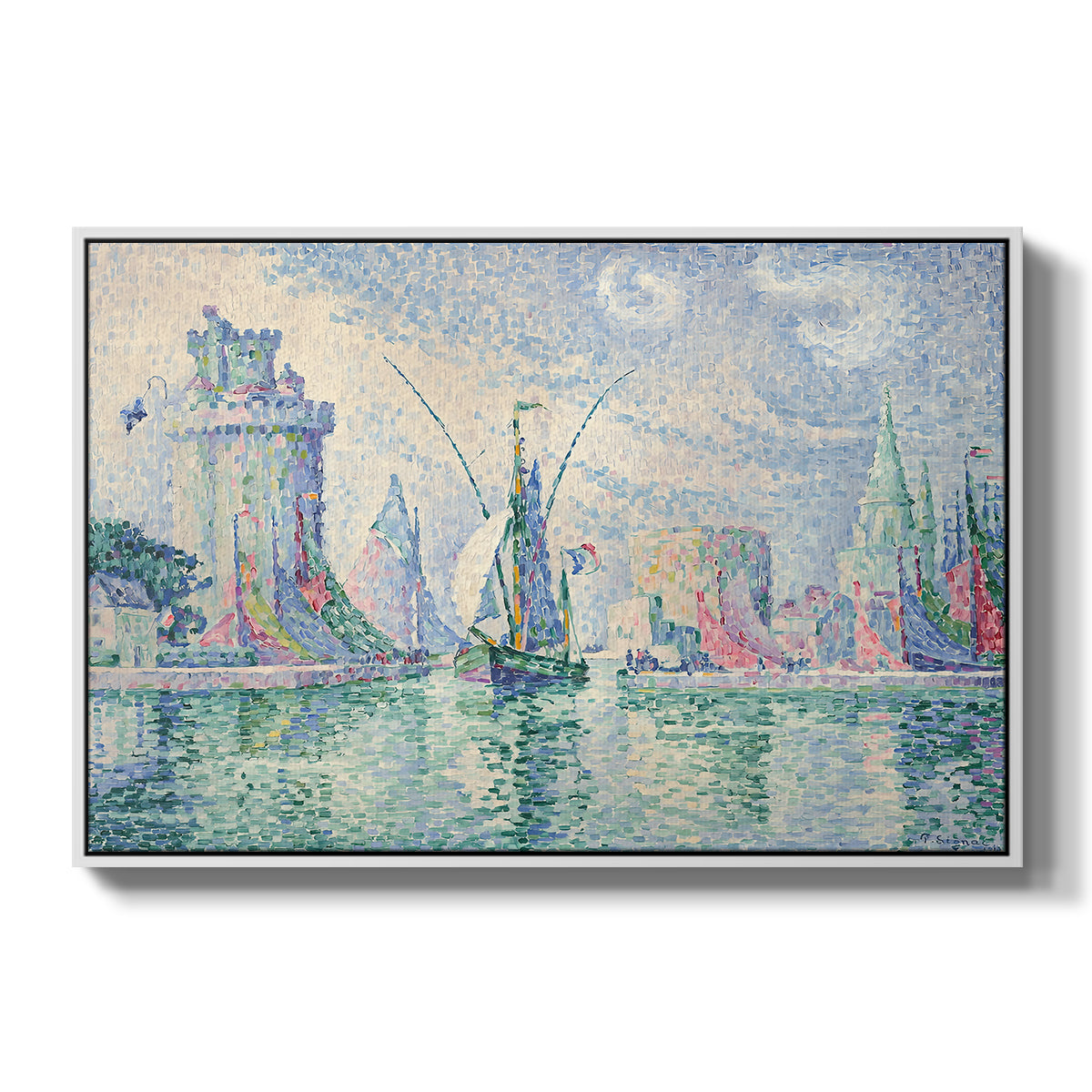 The Green Towers (Les tours vertes, la Rochelle), 1913 - Floater Framed Canvas Print