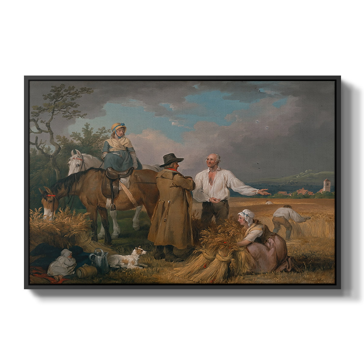 The Reapers, 1800 - Floater Framed Canvas Print