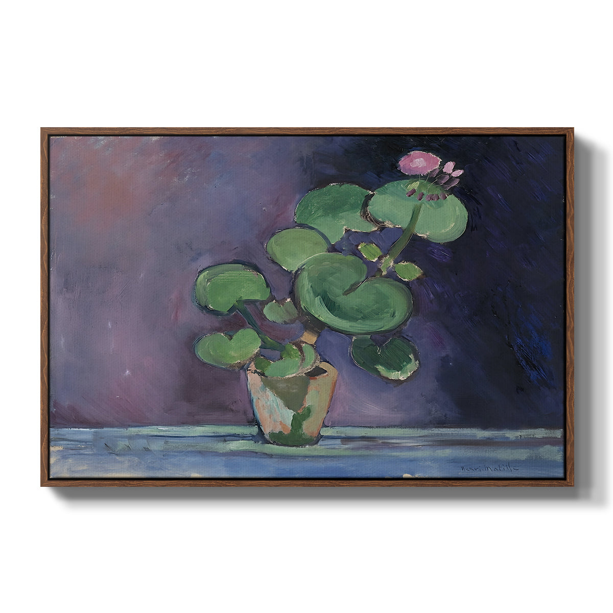 Geranium, 1909 - Floater Framed Canvas Print