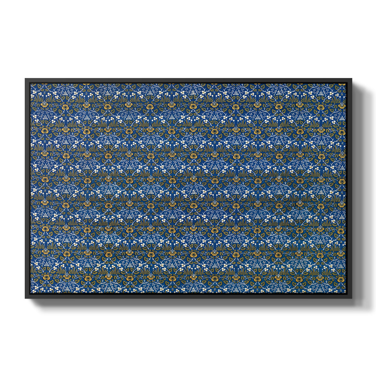 Eyebright, Green and Yellow Design, c. 1883 - Floater Framed Canvas Print