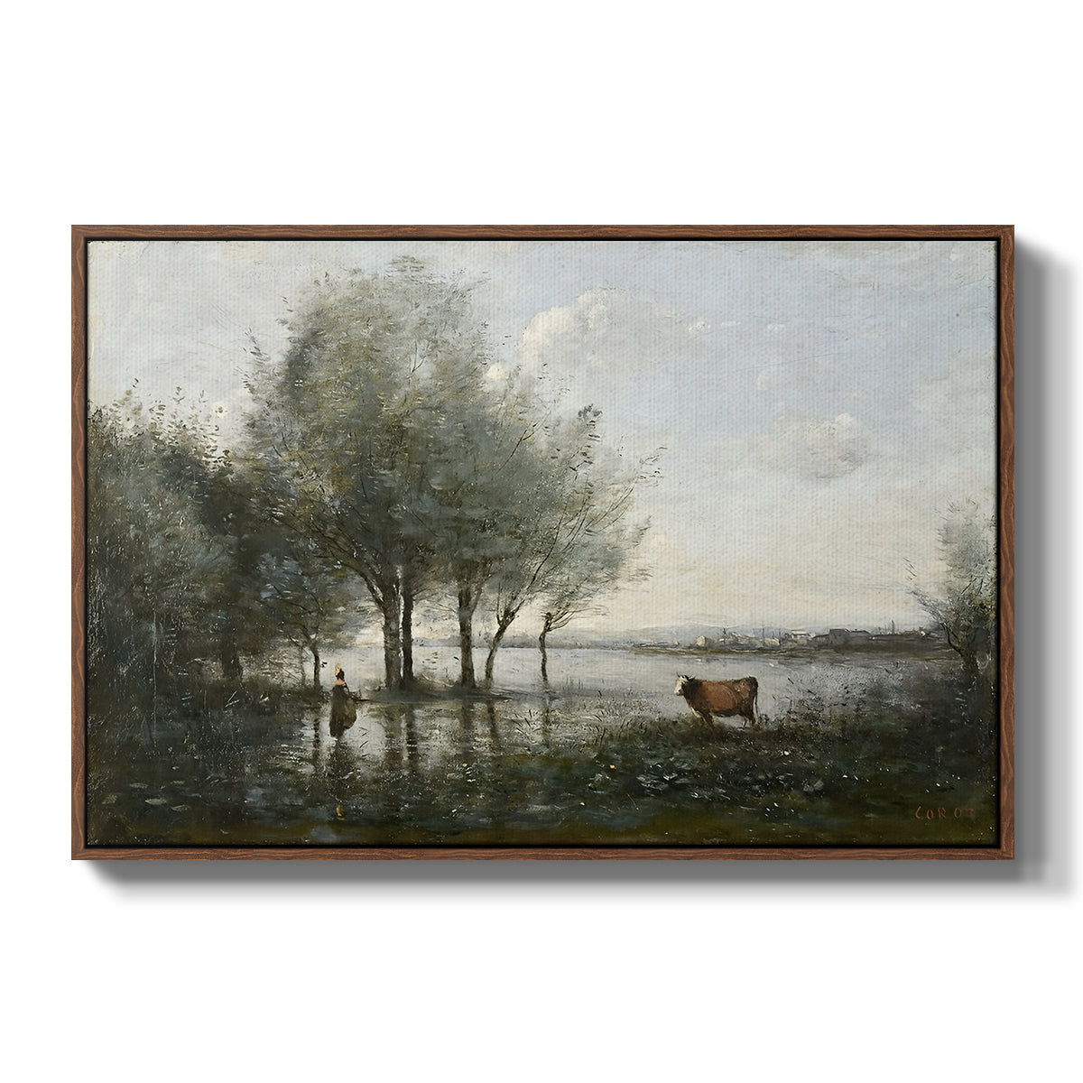 The Marsh (Le Marais), c. 1865-1870 - Floater Framed Canvas Print