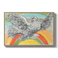 Flying Dove with Rainbow (Colombe volant à l'Arc-en-ciel), 1952 - Floater Framed Canvas Print