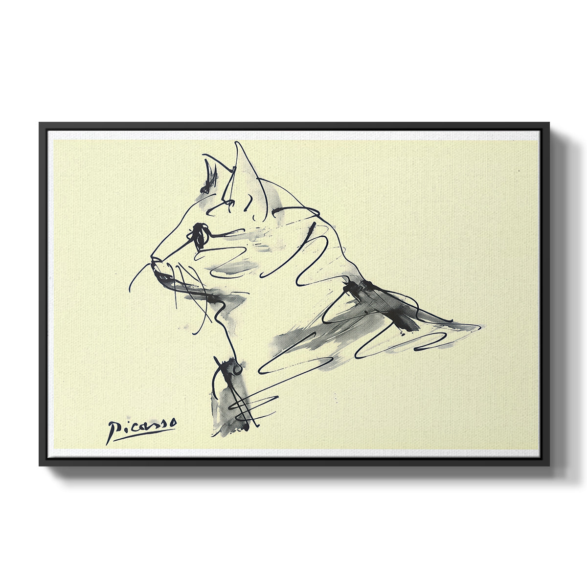 Cat (Le chat), c. 1961 - Floater Framed Canvas Print