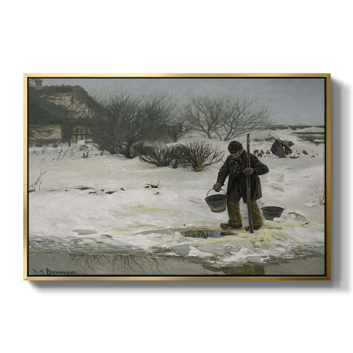Tøsne, 1895 - Floater Framed Canvas Print