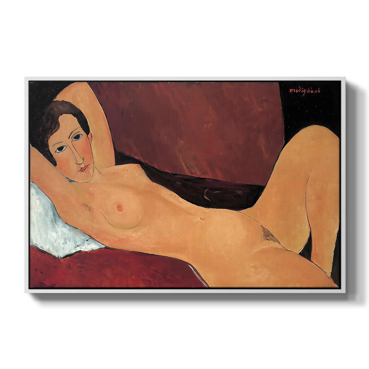 Reclining Nude (Nu couché), 1917 - Floater Framed Canvas Print
