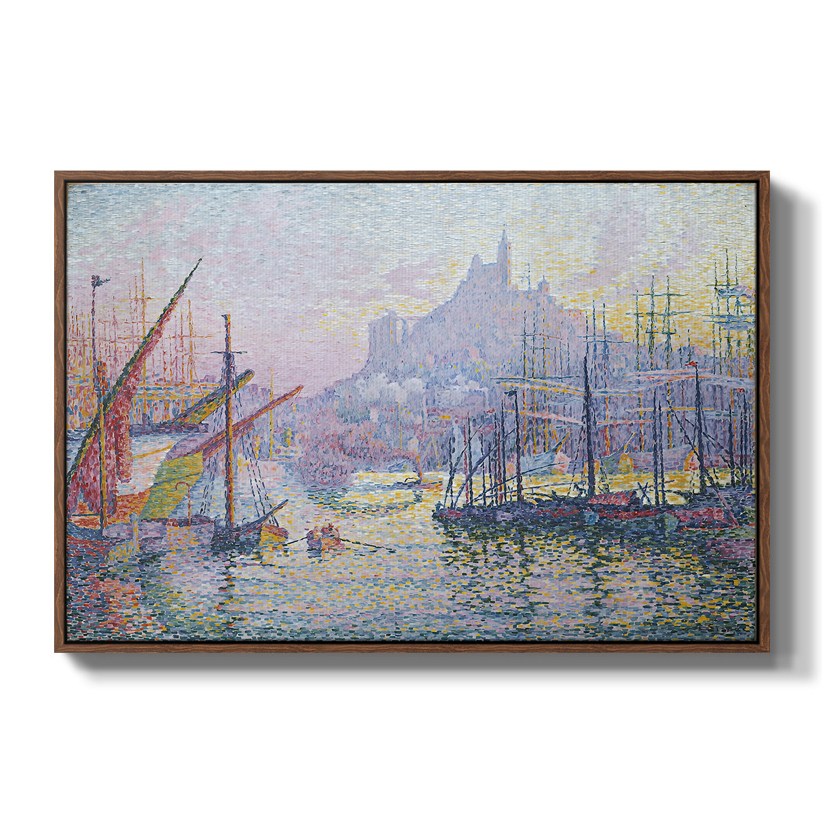 The Port of Marseille, 1905 - Floater Framed Canvas Print
