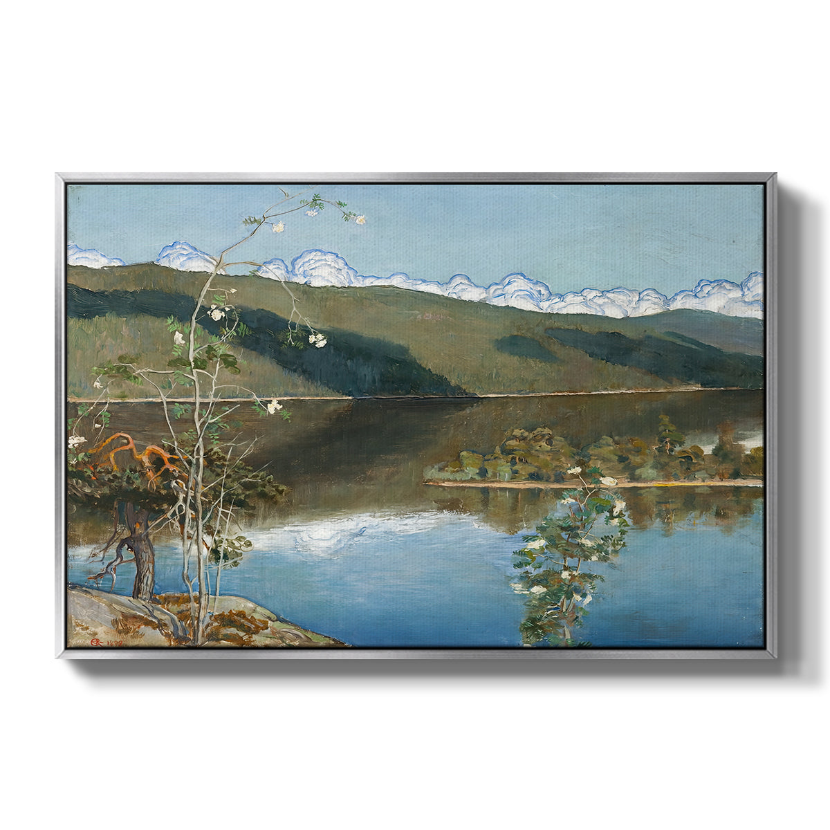 Thunderclouds on the Horizon, 1897 - Floater Framed Canvas Print