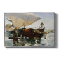The Return from Fishing: Hauling the Boat, 1894 - Floater Framed Canvas Print
