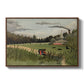 The Chair Factory at Alfortville, 1897 - Floater Framed Canvas Print
