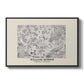 Fleurs, 1866 (Morris Inspired) - Floater Framed Canvas Print