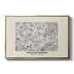 Fleurs, 1866 (Morris Inspired) - Floater Framed Canvas Print